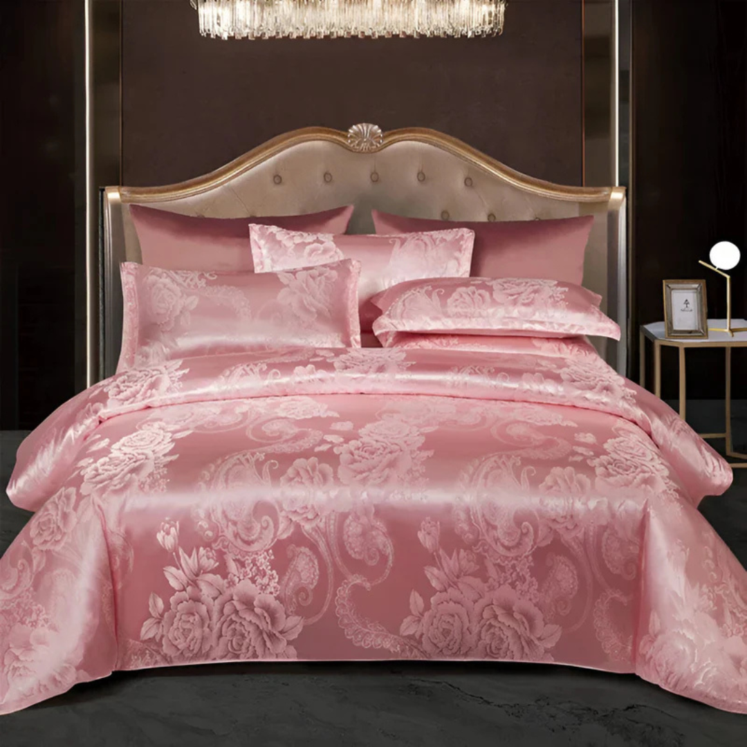 Fodera per Piumone in Satin – Eleganza Floreale e Comfort Assoluto 