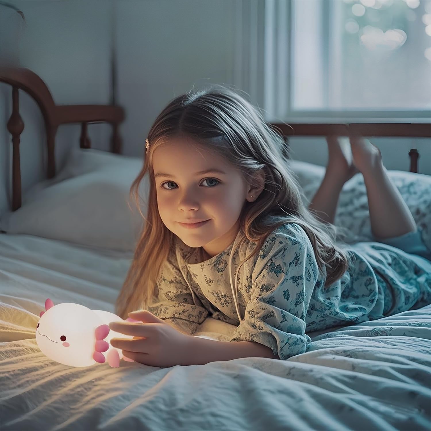 Lampe De Chevet – Salamandre Souriante Et Lumineuse