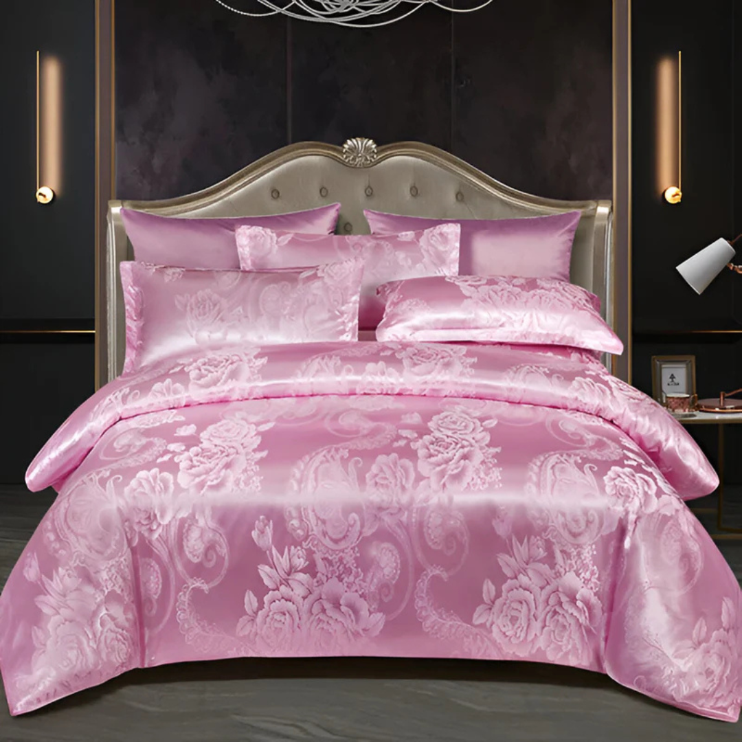 Fodera per Piumone in Satin – Eleganza Floreale e Comfort Assoluto 