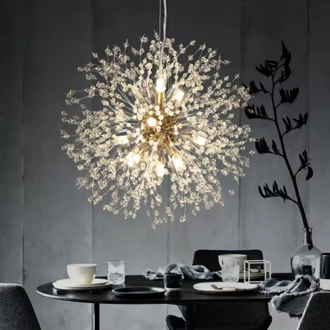 Lámpara de Cristal Colgante – Elegancia y Brillo Atemporal 