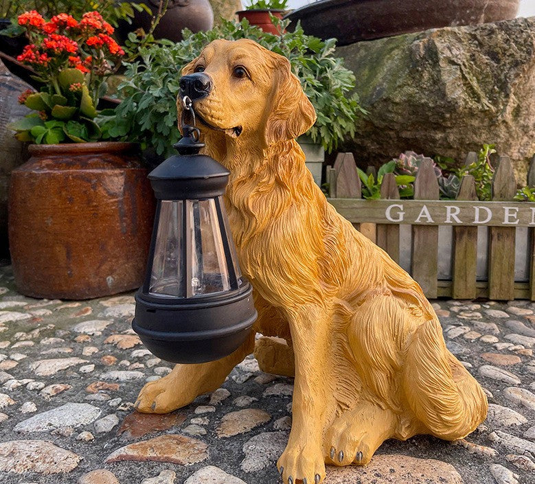 Zonnehond Standbeeld met LED-lamp – Decoratie en Licht 