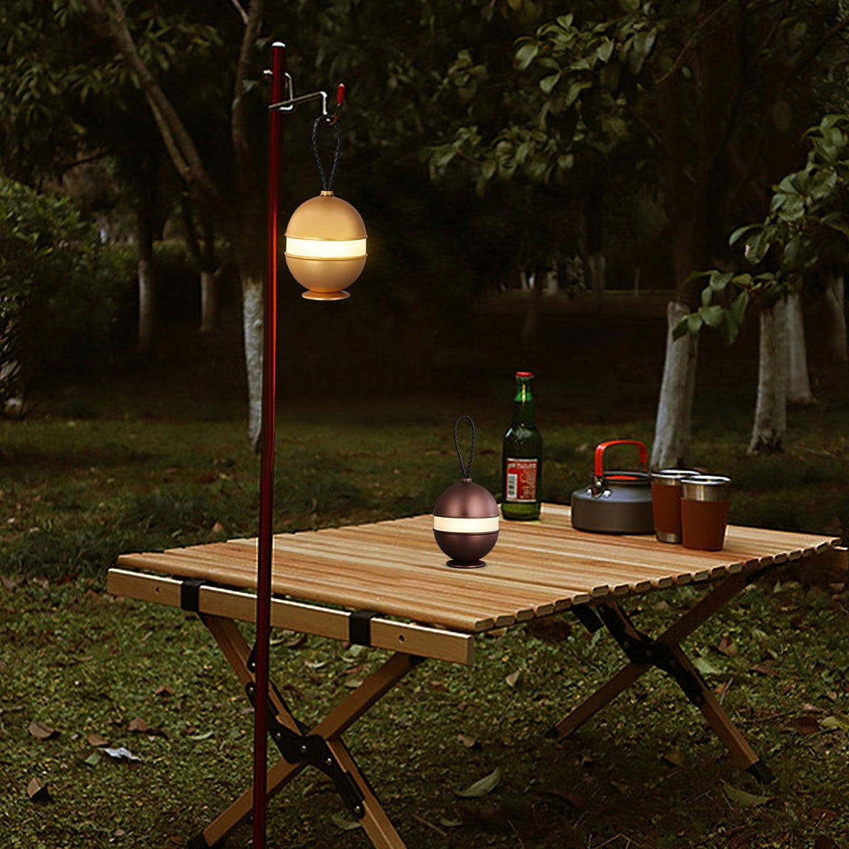 Újratölthető gömblámpa - elegáns design és pihentető fény
