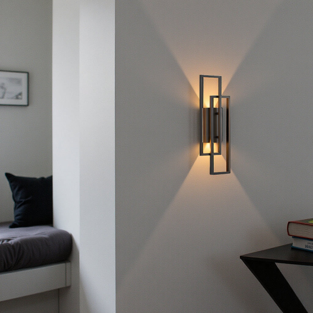 Rechthoekige Geometrische Wandlamp – Elegantie En Moderniteit 