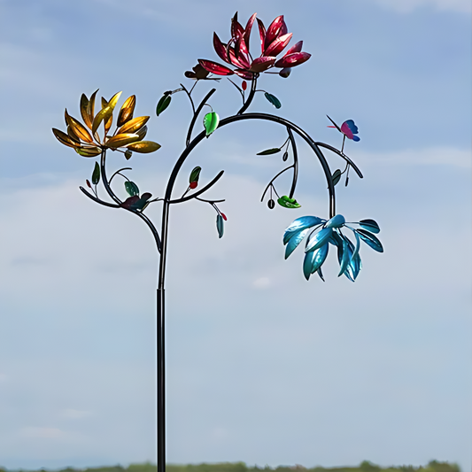 Turbina Florale da Giardino – Decorazione Rotante e Colorata 