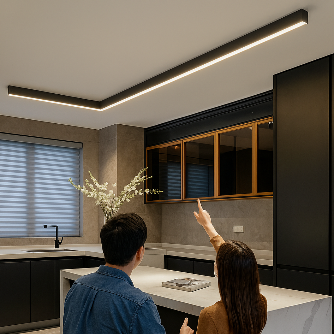 Minimalistinen Led-kattovalaisin - Skandinaavinen muotoilu 