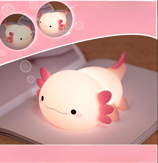 Lampe De Chevet – Salamandre Souriante Et Lumineuse