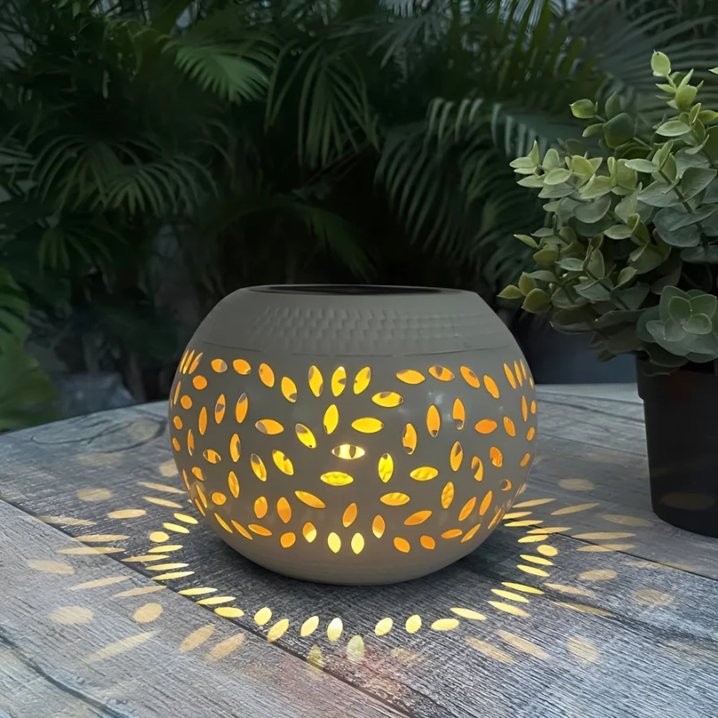 Tuinlamp op zonne-energie met lichteffect