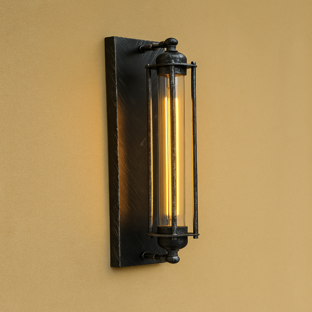 Vintage LED-vägglampa – Retro charm och modern belysning 