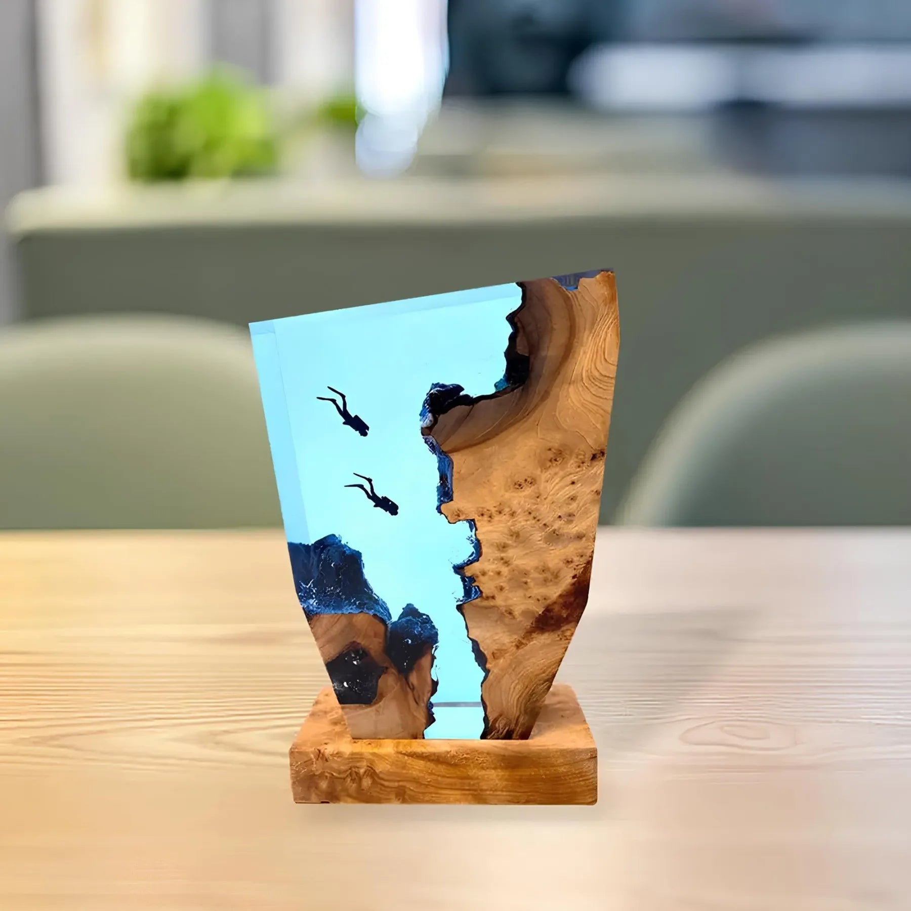 Oceanisk Bordlampa – Avkopplande Ljusdekoration 