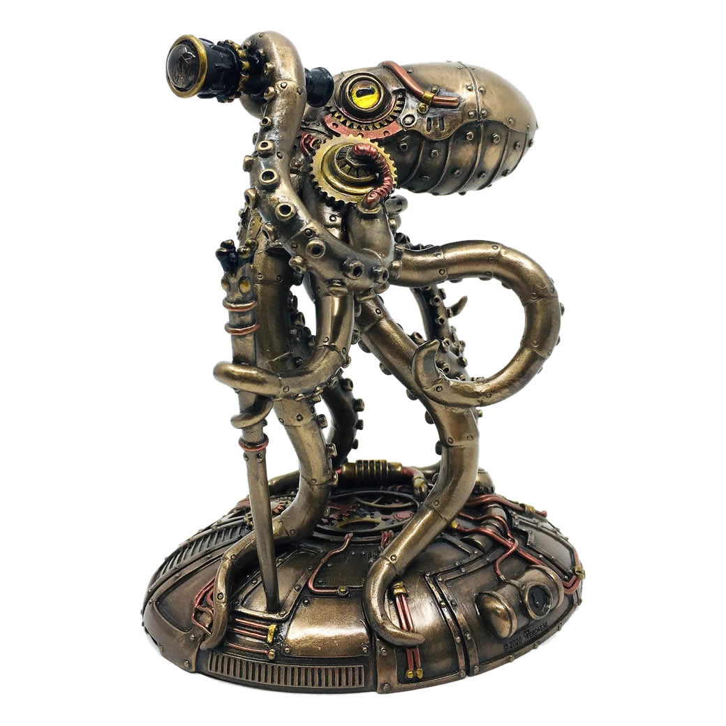 Dekorativblekksprutstatue – Original design og industriell atmosfære 