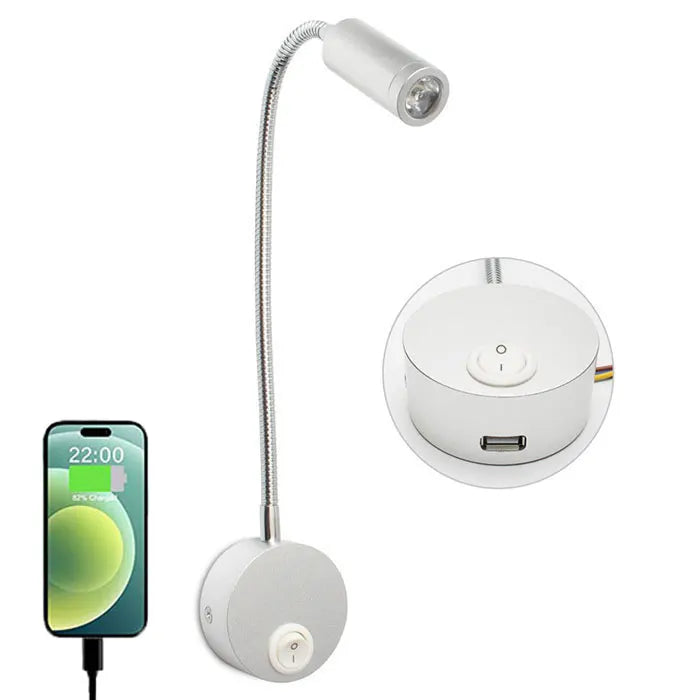 Flexibilné nástenné svietidlo LED - mobilita, elegancia a cielené svetlo