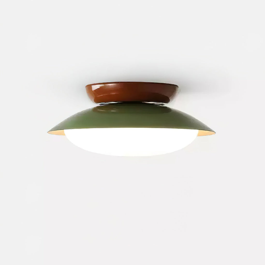 Plafoniera rotonda a LED - Bagliore naturale ed eleganza discreta