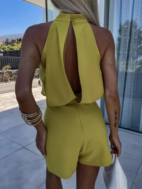 Dorcas | Elegant Kort Jumpsuit – Dristig Og Raffineret 
