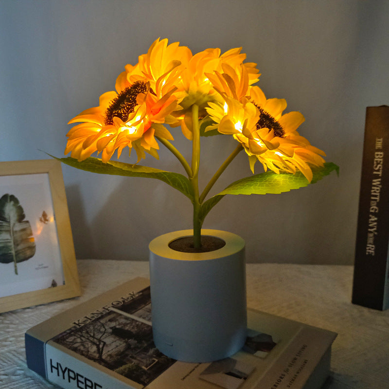 Lâmpada de Mesa LED Recarregável USB – Iluminação Original e Elegante 